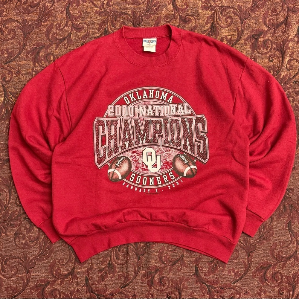 Y2K Oklahoma Sooners National Champions Crewneck